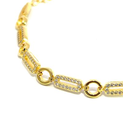 Armband "Golden Squares & Circles"