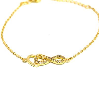 Armband "Golden Heart & Infinity"