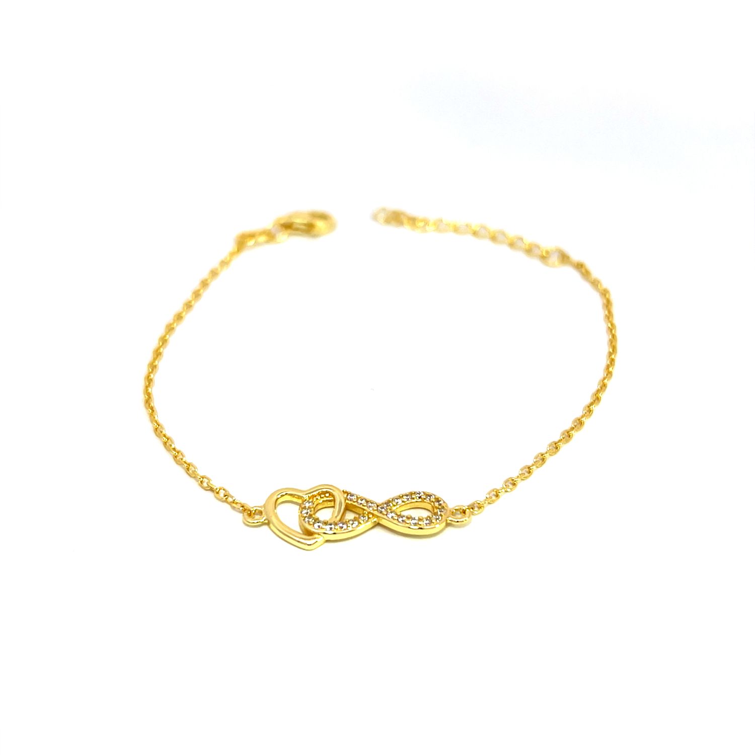 Armband "Golden Heart & Infinity"