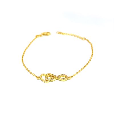 Armband "Golden Heart & Infinity"