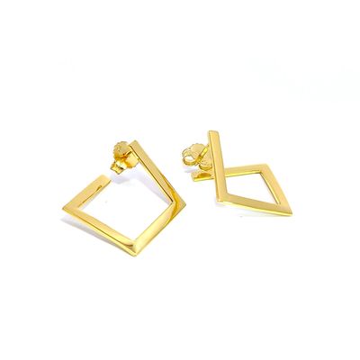 Oorbel "Golden Squared"