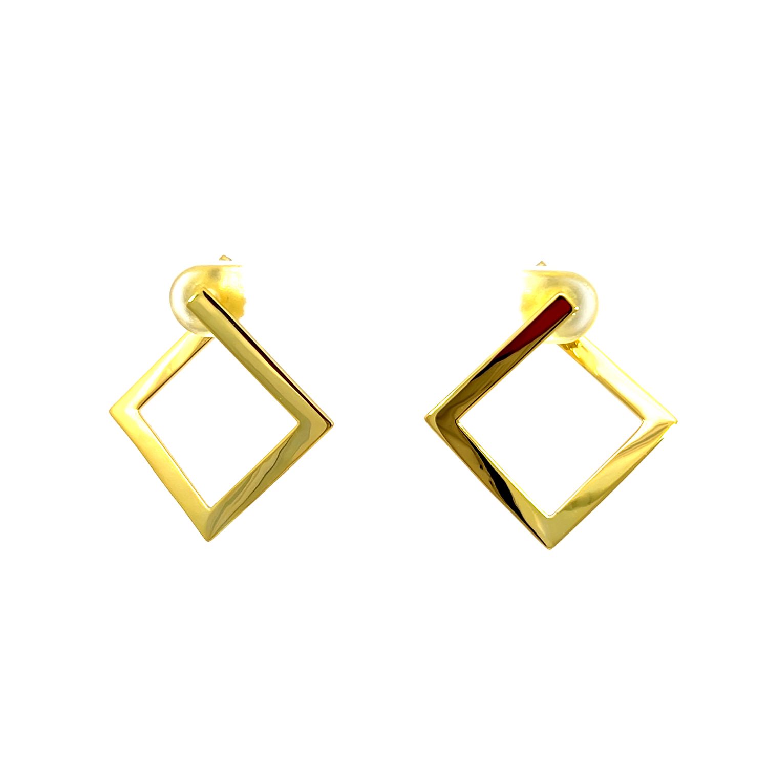 Oorbel "Golden Squared"