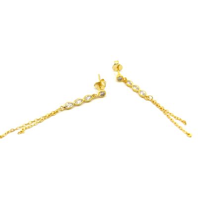 Oorbel "Golden Dangling Glam"