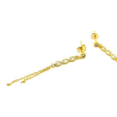 Oorbel "Golden Dangling Glam"