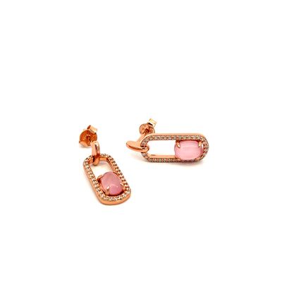 Oorbel "Rose Golden Pendant"