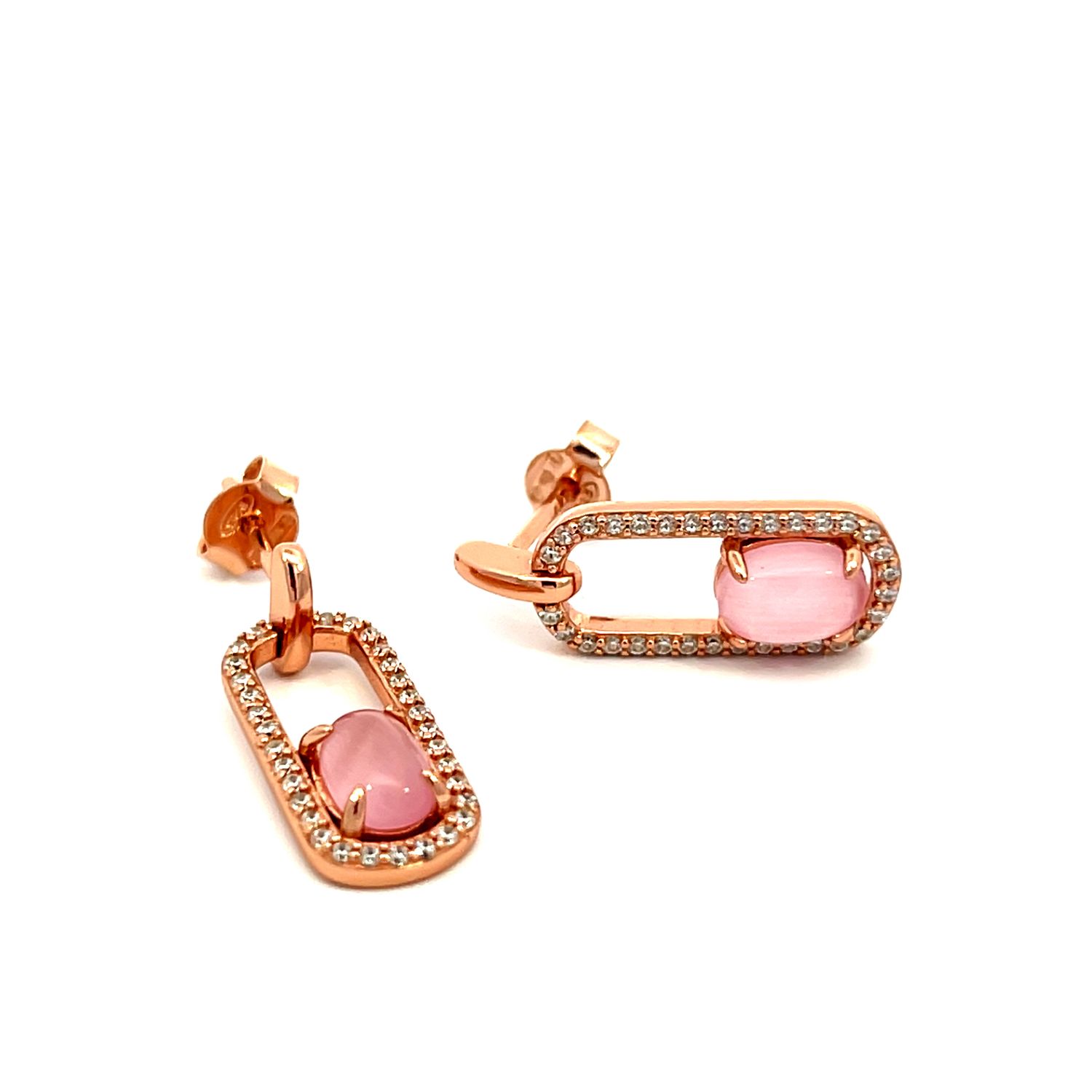 Oorbel "Rose Golden Pendant"