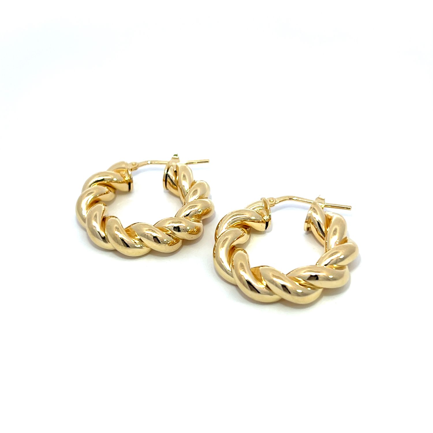 Oorbel "Twisted Creole Golden M"