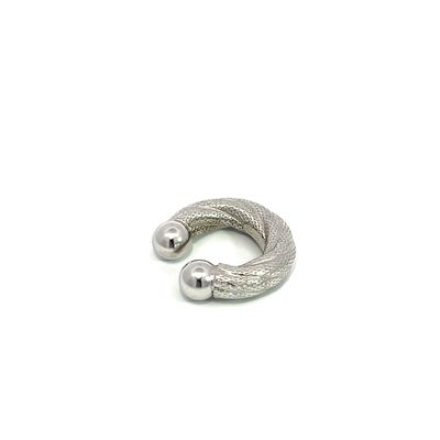 Oorbel "EARCUFF Silver Patterned"
