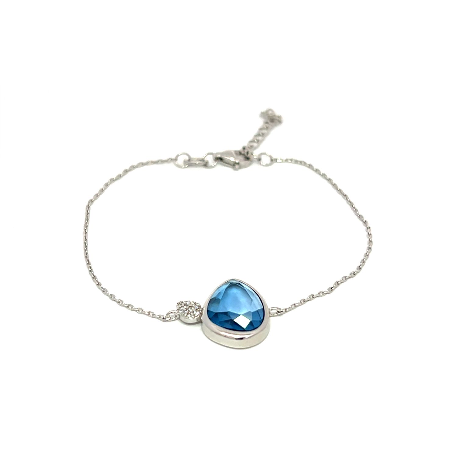 Armband Armband "Blue Sparkle Silver"