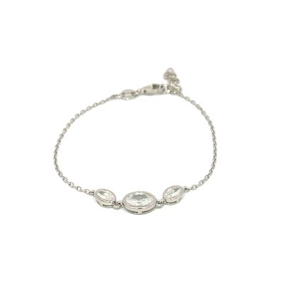 Armband "Trio Drops Silver"