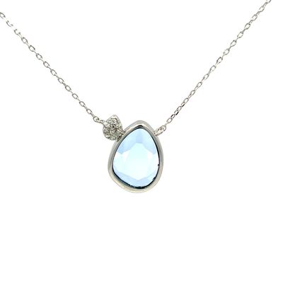 Halsketting Halsketting "Blue Sparkle Silver"