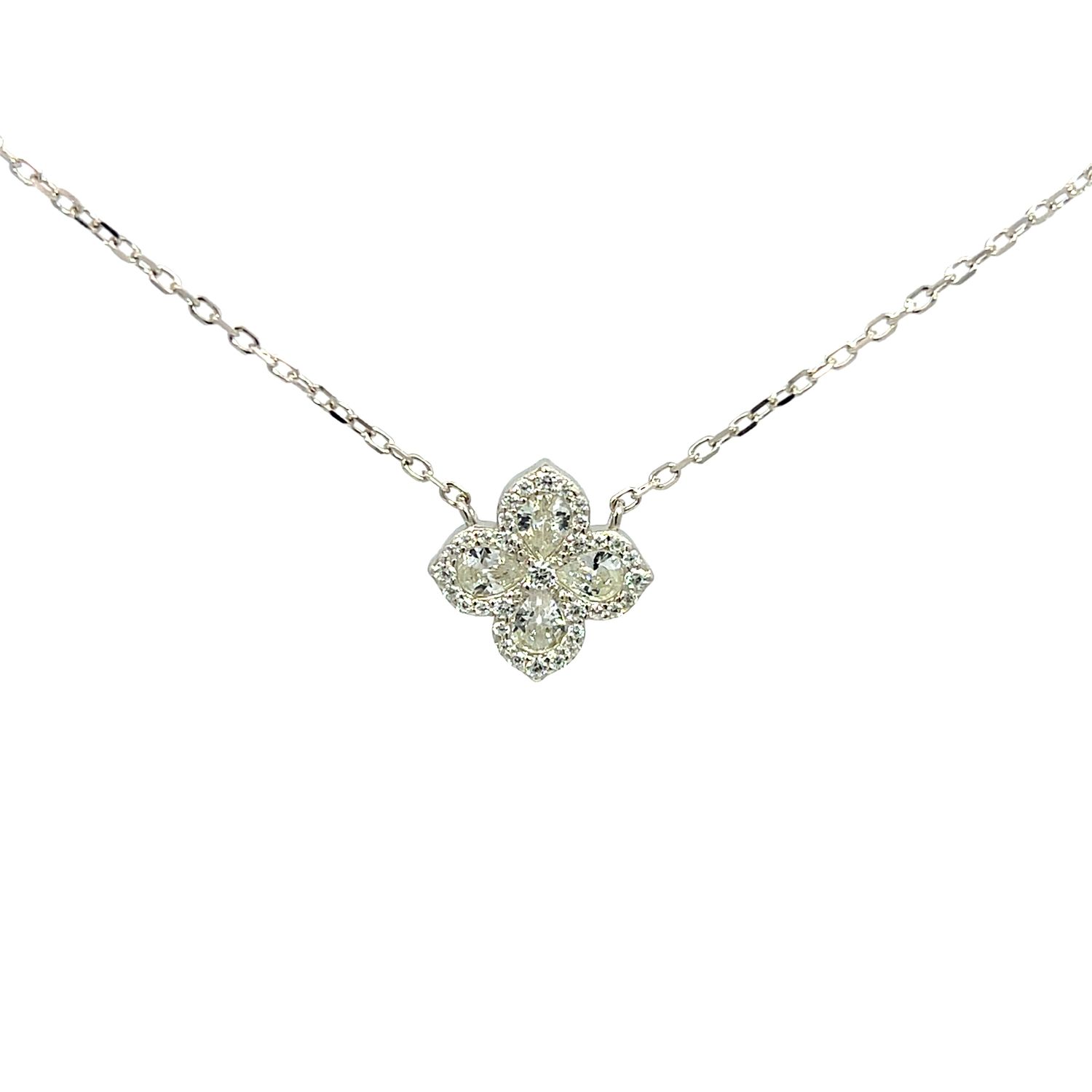 Halsketting Halsketting "White Clover Silver"