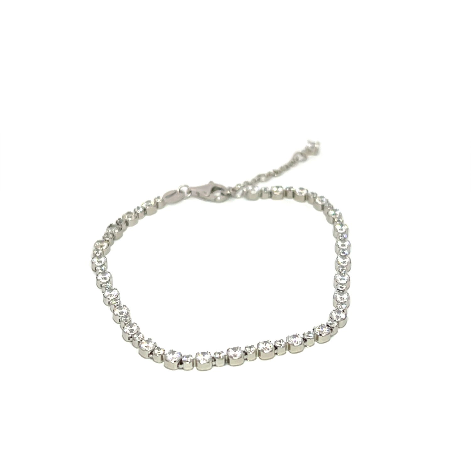 Armband Armband "White Tennis Silver"