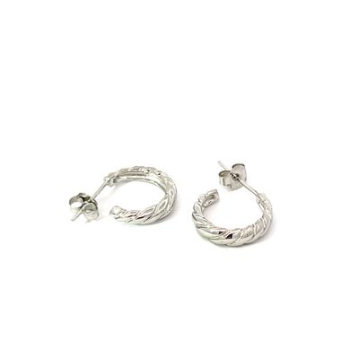 Oorbel "Twisted Little Hoop"