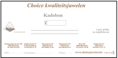 fysieke Cadeaubon