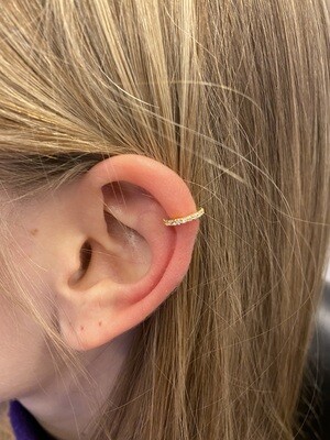 BCR piercing ringetje met steentjes