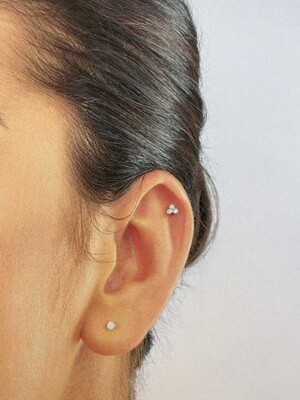 LABRET piercing 18Kt echt goud BRZY