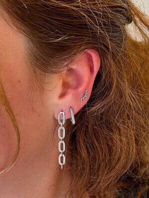 LABRET piercing effen boog