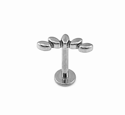 LABRET piercing effen boog