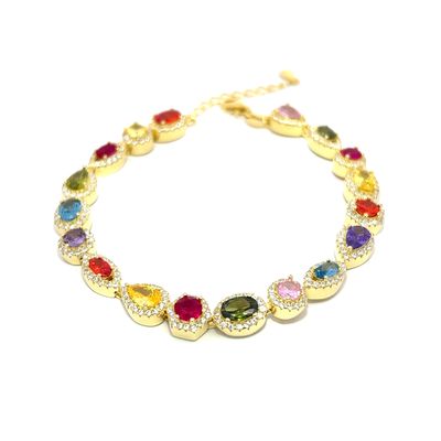 Armband Armband "Golden Multicolor Diana"
