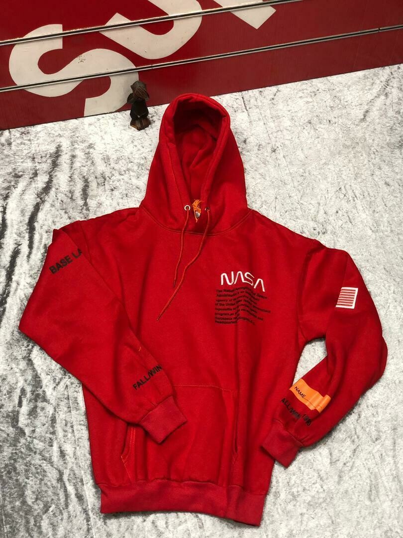 NASA red hoodie sweater 