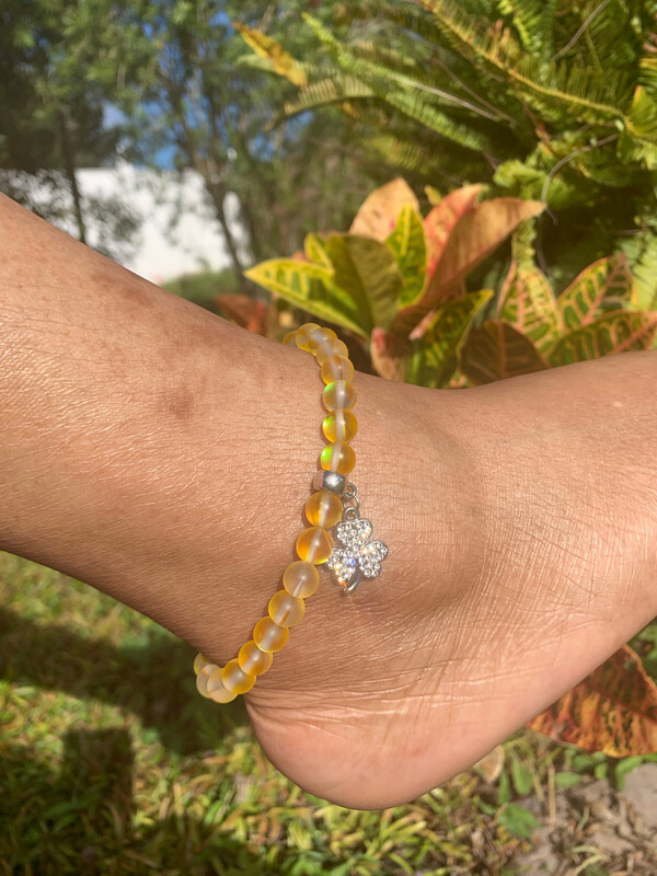 Neon Yellow with charm