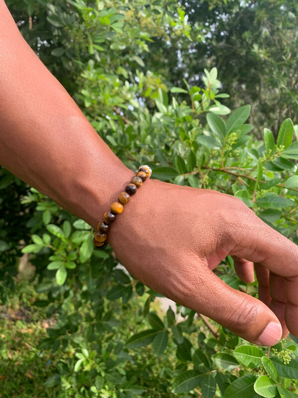 Tigers Eye with charm