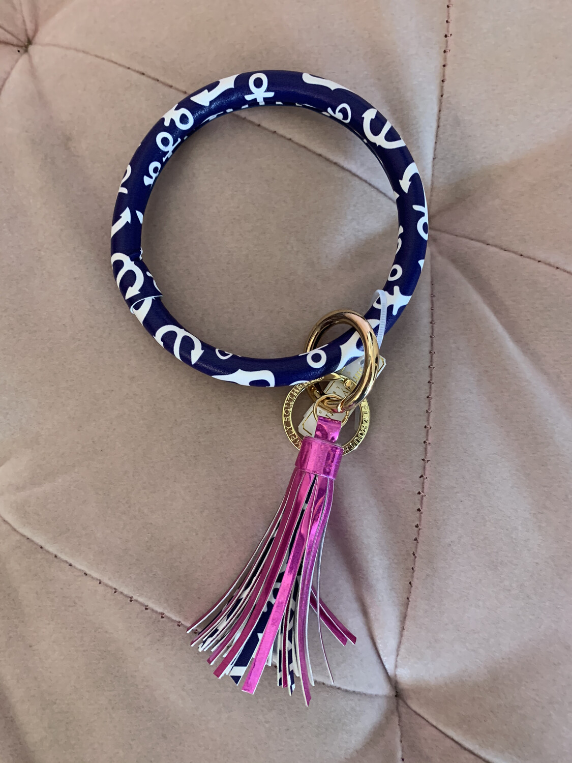 Blue nautical Key Chain