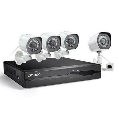 Zmodo 4-CH 1080p Full HD sPoE NVR Security System, Includes 4x Bullet Cameras