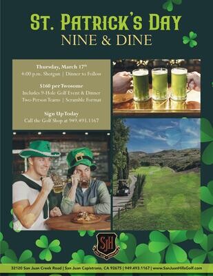 St. Patrick's Day Nine & Dine 00113