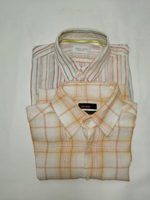 Camisas Mangas Corta Lino (Hombre)