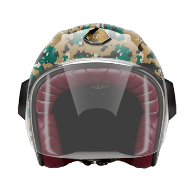 GUANG - JET HELMET CAMO PIX EL GREEN