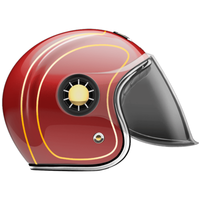 GUANG - JET HELMET DETROIT RED