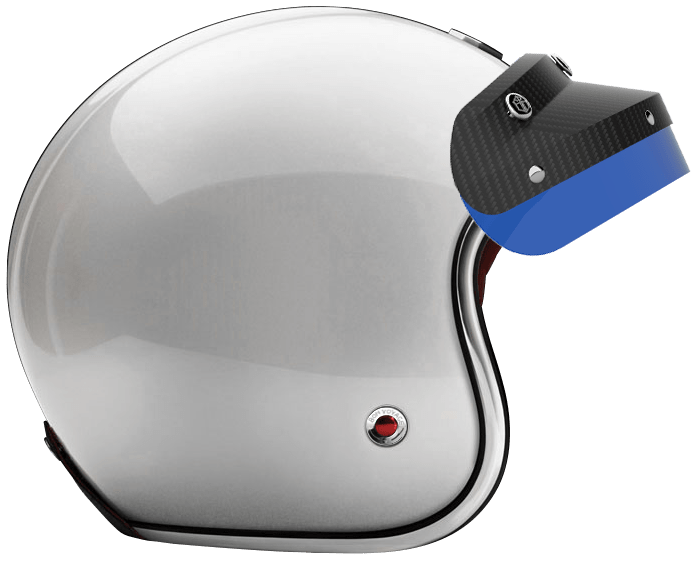 OPEN - FULL FACE HELMET INCLUSIO BLUE CARBON GLOSSY