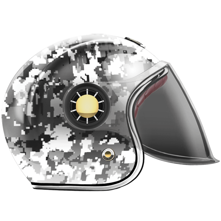 GUANG - JET HELMET CAMO PIX EL GREY