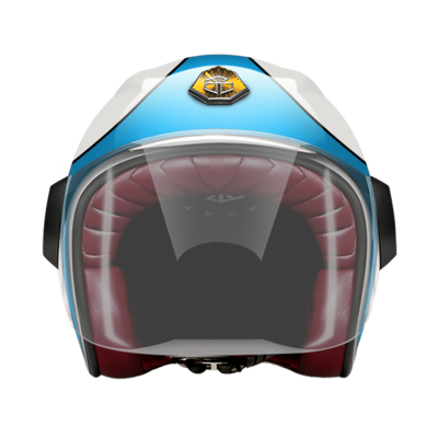 GUANG - JET HELMET SPEEDRUN BLUE &amp; WHITE