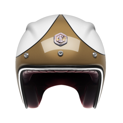 GUANG - OPEN FACE HELMET SPEEDRUN GOLD & WHITE