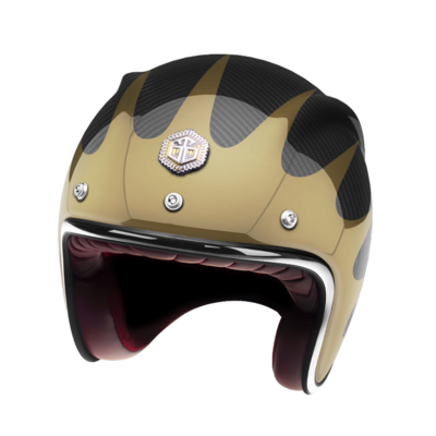 GUANG - OPEN FACE HELMET SPEEDRUN GOLD &amp; CARBON