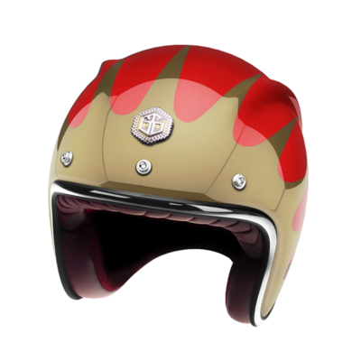 GUANG - OPEN FACE HELMET SPEEDRUN GOLD &amp; RUBY