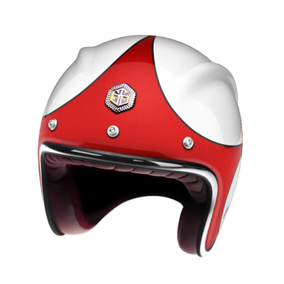 GUANG - OPEN FACE HELMET SPEEDRUN RED &amp; WHITE