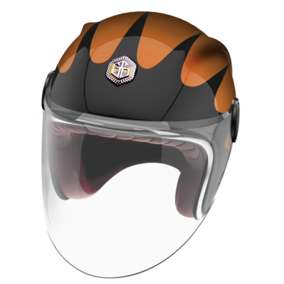 GUANG - JET HELMET SPEEDRUN BLACK &amp; COPPER