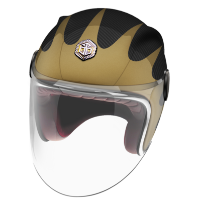 GUANG - JET HELMET SPEEDRUN GOLD &amp; CARBON