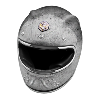 GUANG - FULL FACE HELMET PACIFIQUE SILVER