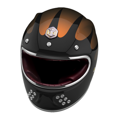 GUANG - FULL FACE HELMET SPEEDRUN BLACK &amp; COPPER