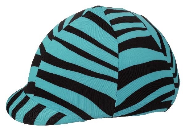 Stretch cap cover zebra aqua