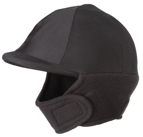 Winter cap cover met fleece zwart