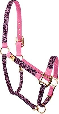 Leopard Pink on Pink Polka" High Fashion halster"