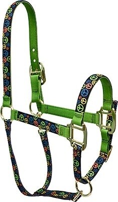 Neon Peace Signs" High Fashion halster"