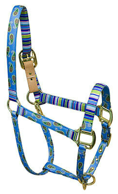 "Blue Paisley" High Fashion halster