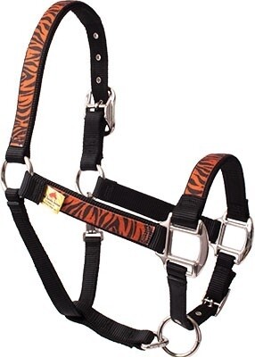 Zebra Rust Black" Equine Elite halster"